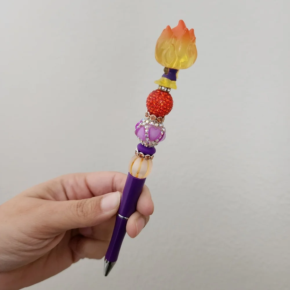 Disney Doorable Elemental Custom Beaded Black Ink Pen